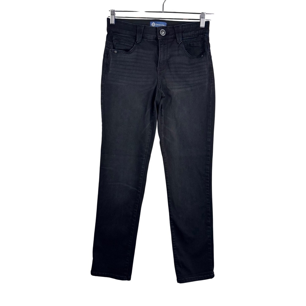 Democracy Ab solution Jeans sz 6‎ Black Straight Leg Stretch 90s money